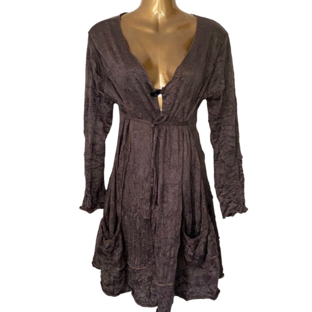 Boho French Long Cardigan Dress | Made in France | Festival Weekend Wear